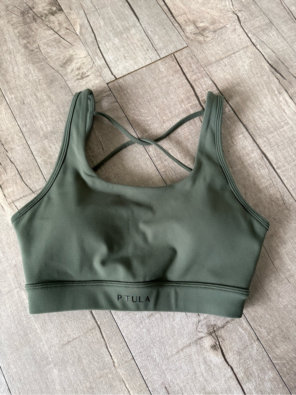 P'tula Cactus Green Diamondback Sports Bra